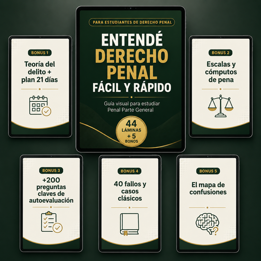 GUÍA PRÁCTICA Y FÁCIL PARA ENTENDER DERECHO PENAL GENERAL